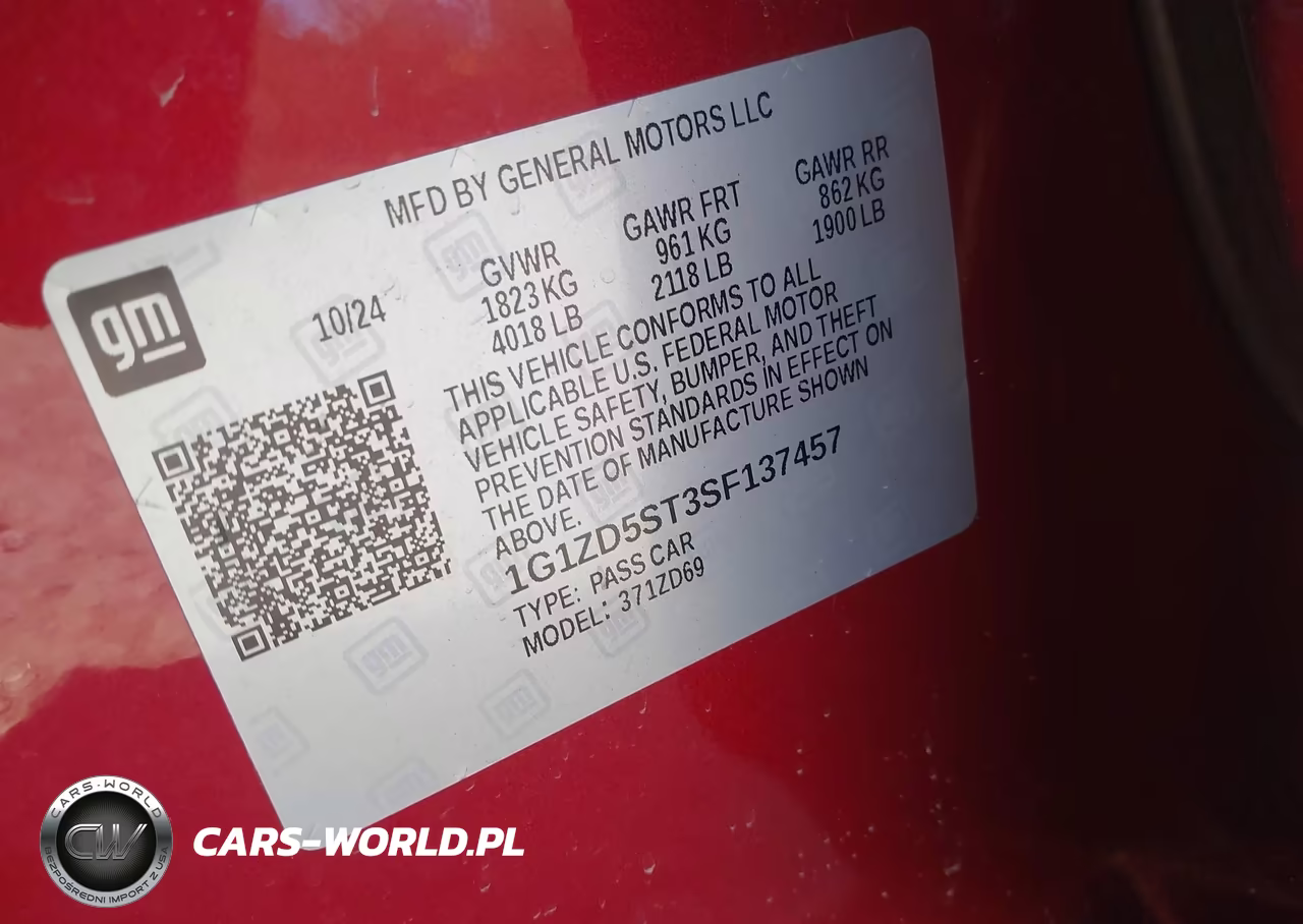2025 Chevrolet Malibu Fwd 1Lt VIN:1G1ZD5ST3SF137457 - 9