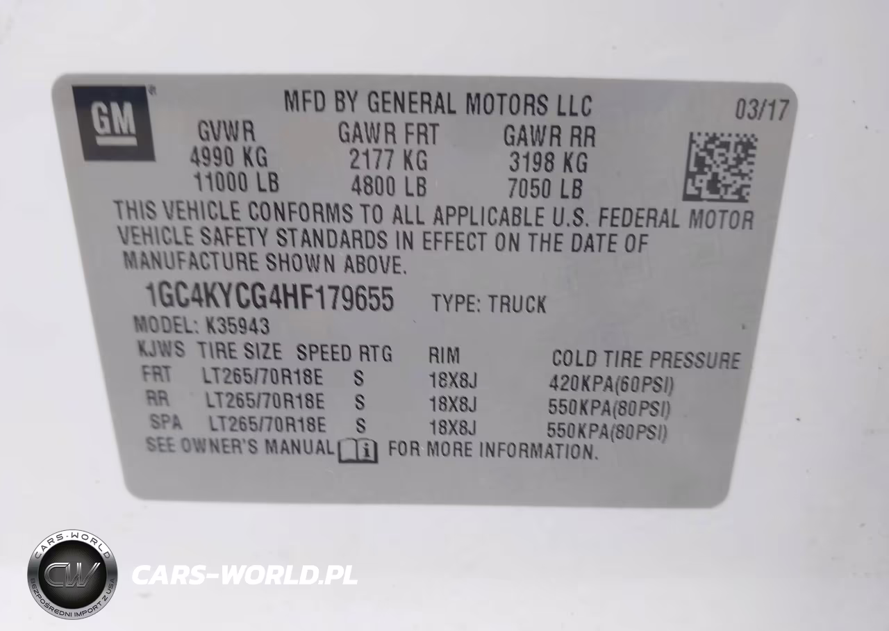 2017 Chevrolet Silverado 3500Hd Wt VIN:1GC4KYCG4HF179655 - 9
