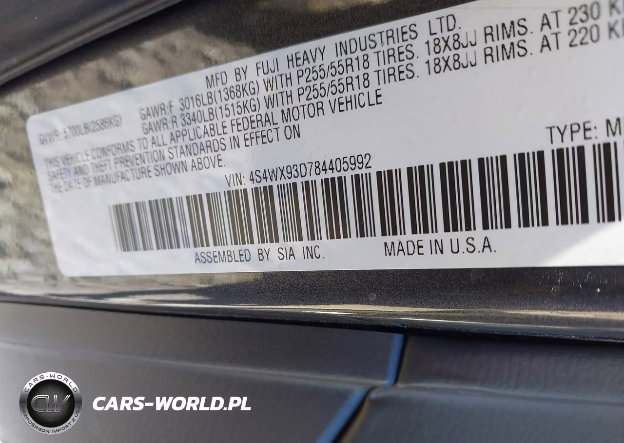 2008 Subaru Tribeca Limited 5-Passenger VIN:4S4WX93D784405992 - 9