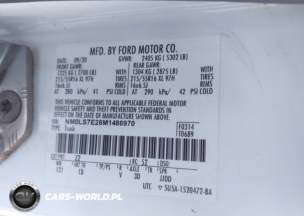 2021 Ford Transit Connect Xl VIN:NM0LS7E28M1486970 - 9