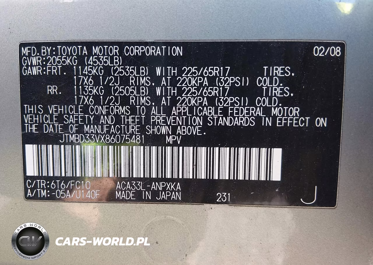 2008 Toyota Rav4 VIN:JTMBD33VX86075481 - 9