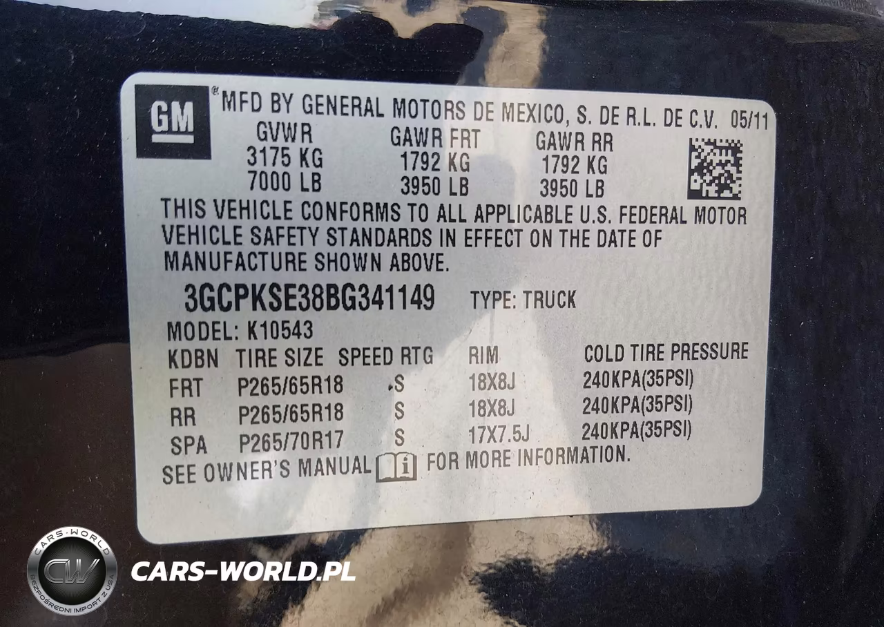 2011 Chevrolet Silverado 1500 Lt VIN:3GCPKSE38BG341149 - 9