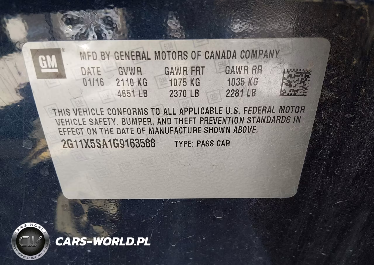 2016 Chevrolet Impala 1Fl VIN:2G11X5SA1G9163588 - 9
