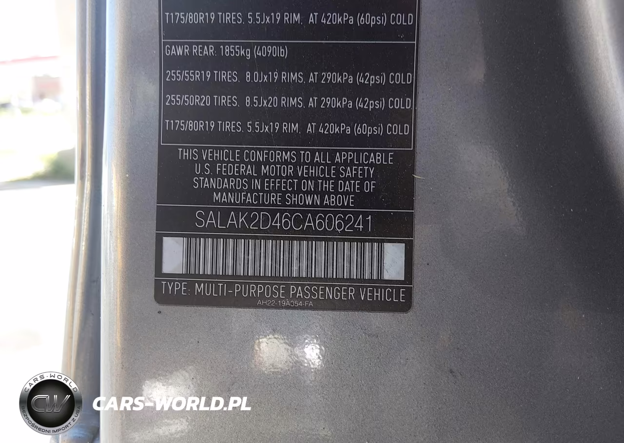 2012 Land Rover Lr4 VIN:SALAK2D46CA606241 - 9