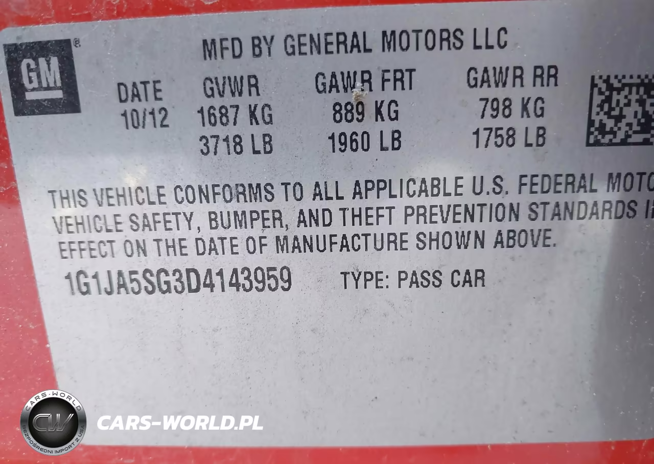 2013 Chevrolet Sonic Ls Auto VIN:1G1JA5SG3D4143959 - 9