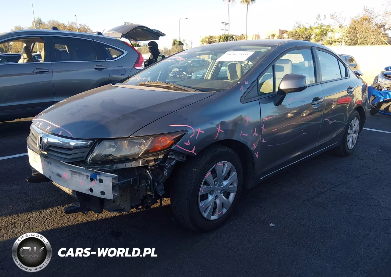 2012 Honda Civic Lx VIN:19XFB2F50CE345432 - 2