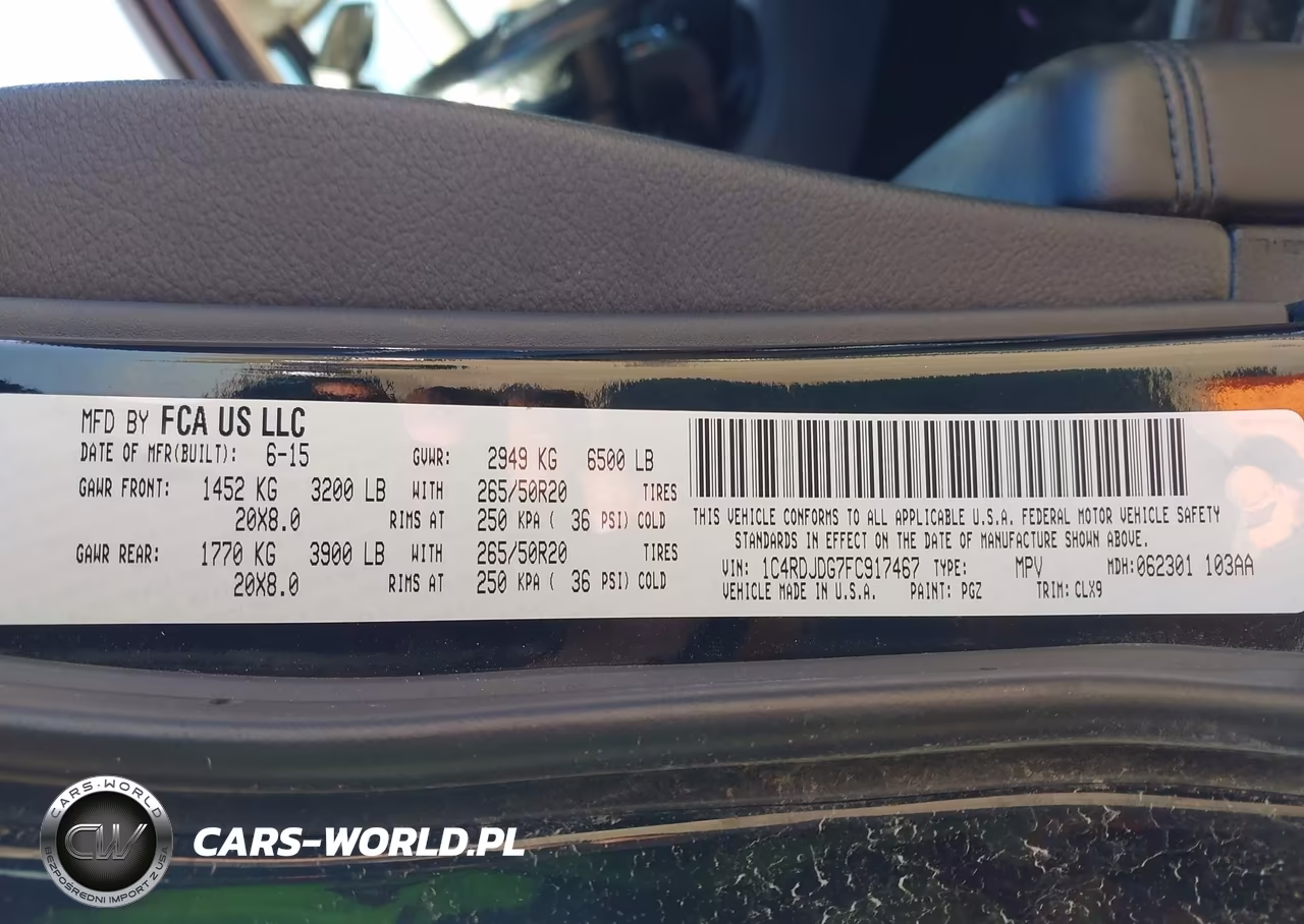 2015 Dodge Durango Limited VIN:1C4RDJDG7FC917467 - 9