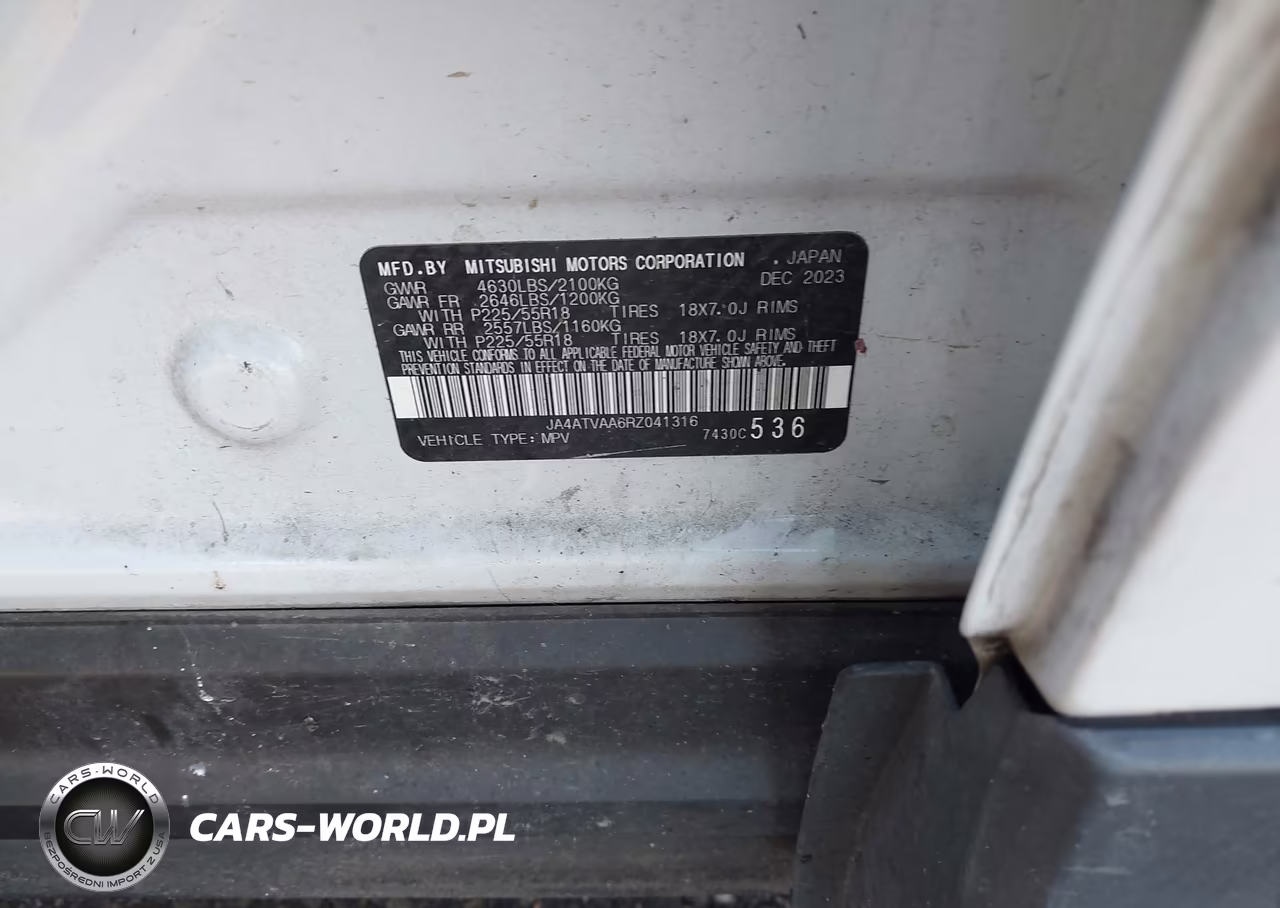 2024 Mitsubishi Eclipse Cross Le S-Awc VIN:JA4ATVAA6RZ041316 - 9