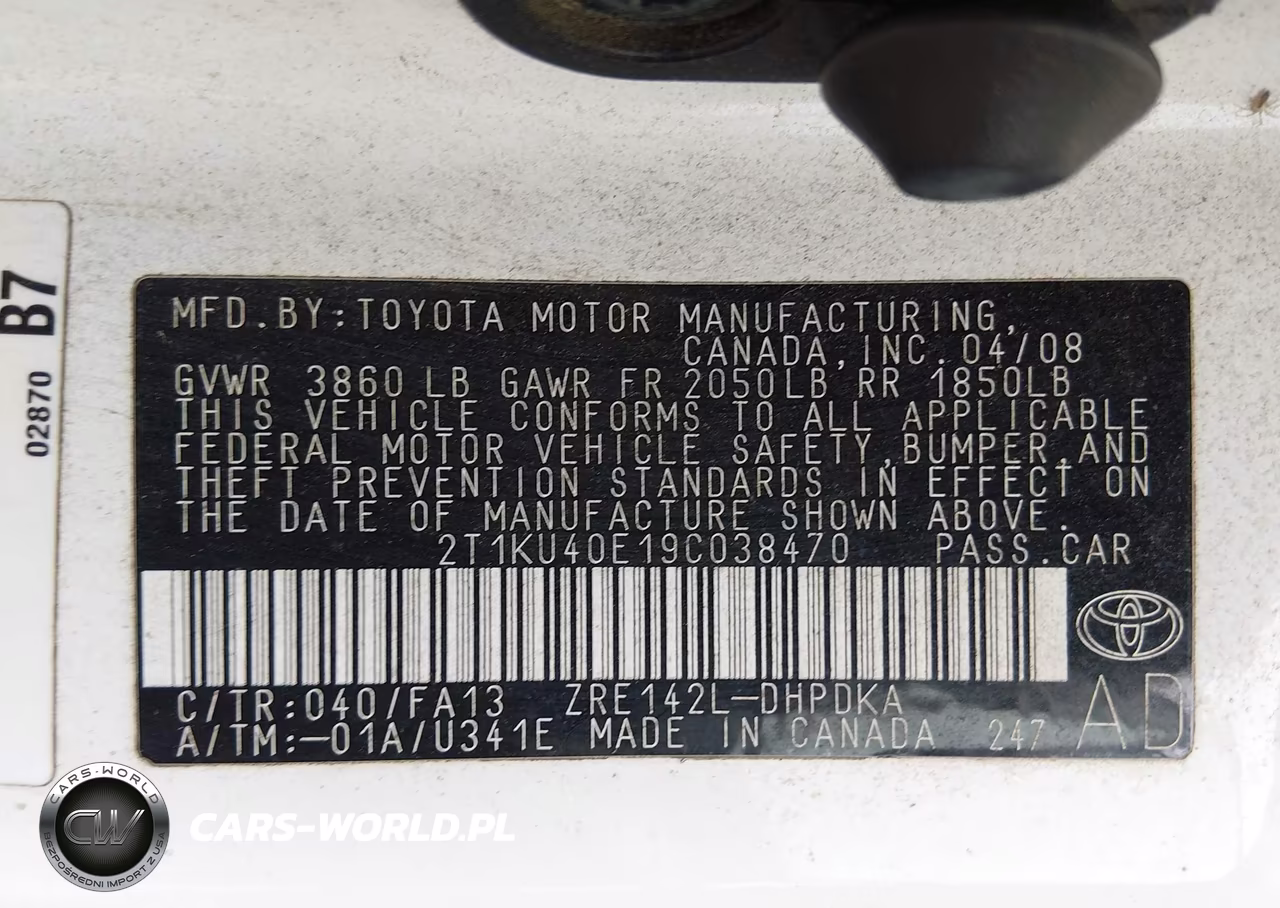 2009 Toyota Matrix VIN:2T1KU40E19C038470 - 9