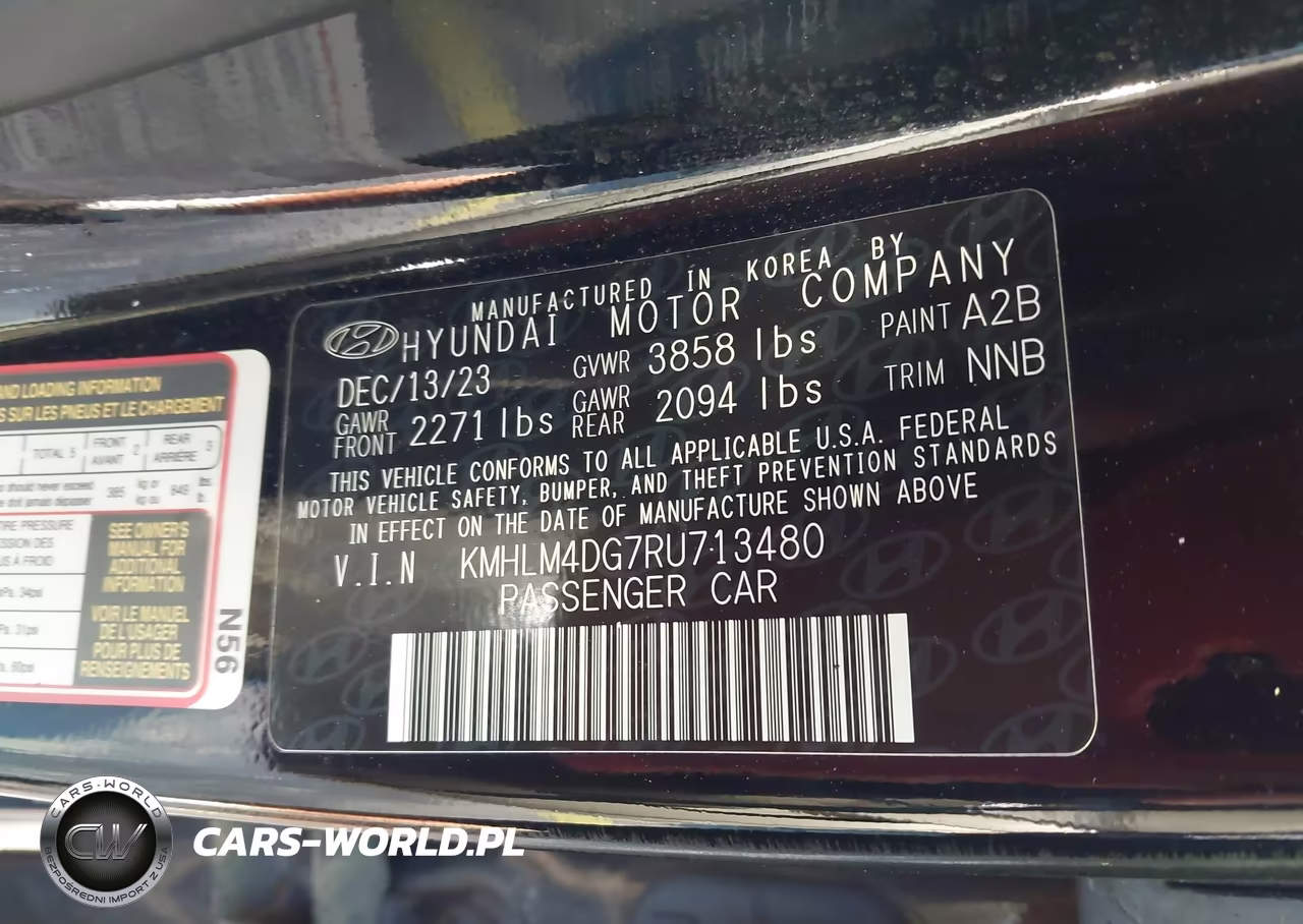 2024 Hyundai Elantra Sel VIN:KMHLM4DG7RU713480 - 9