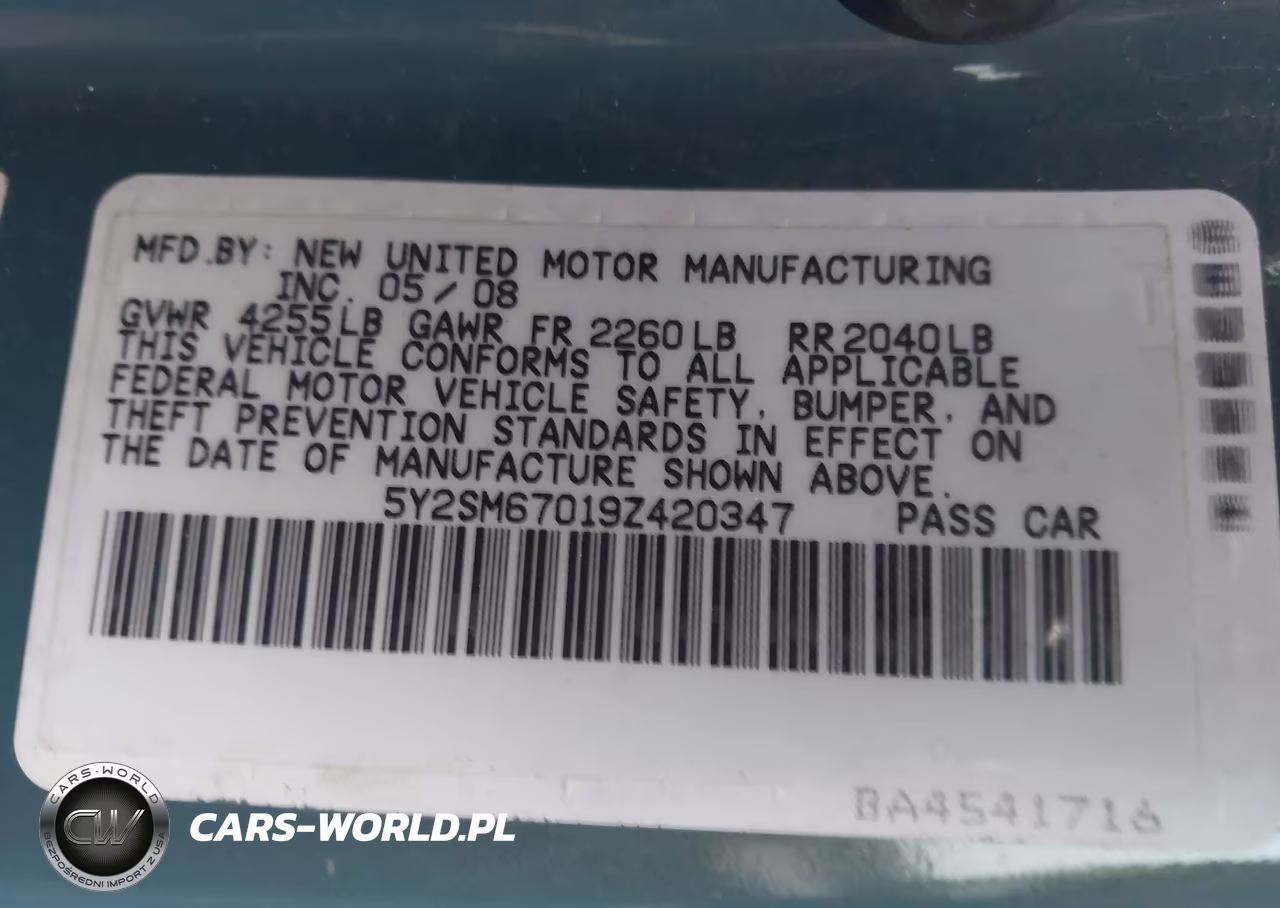 2009 Pontiac Vibe VIN:5Y2SM67019Z420347 - 9
