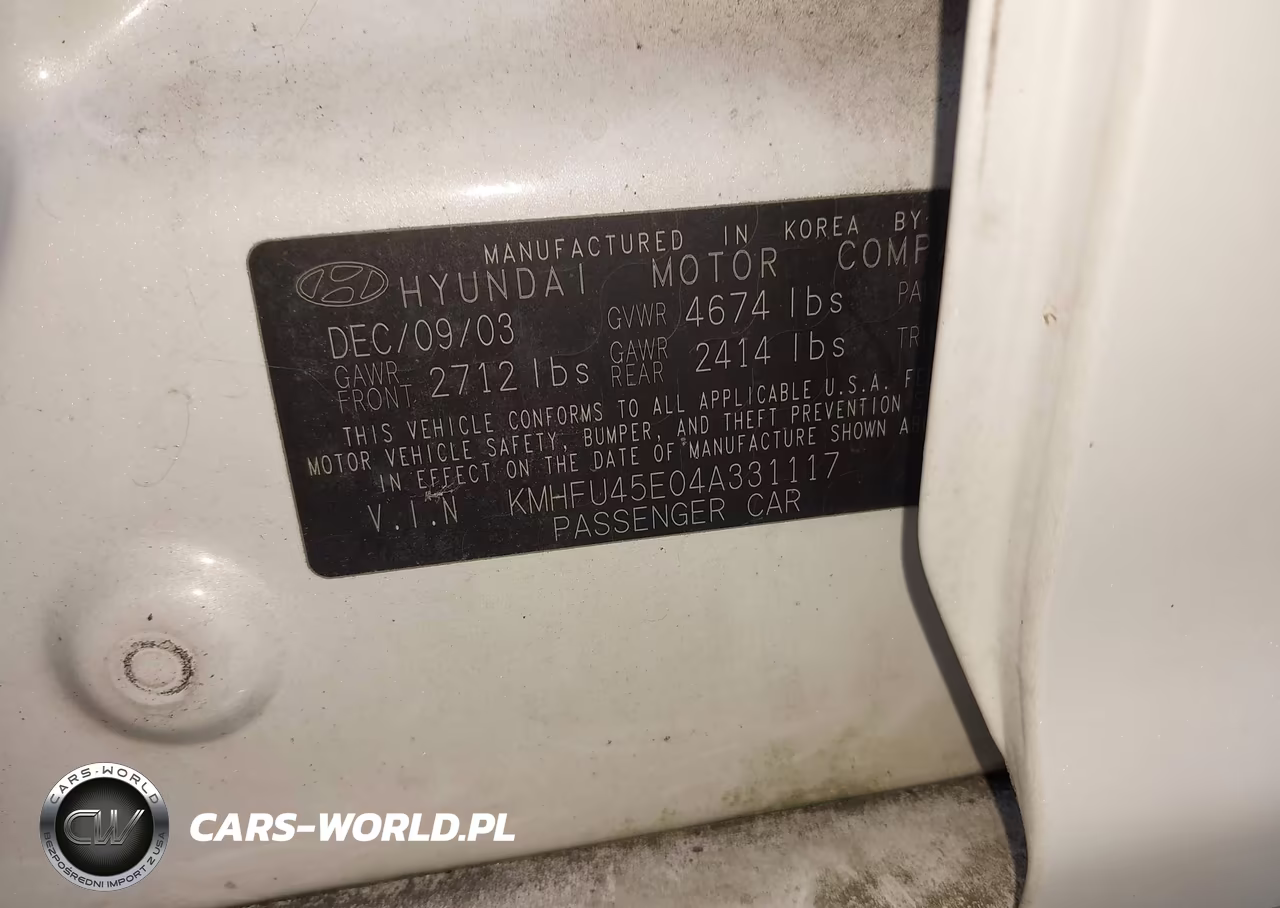 2004 Hyundai Xg350 L VIN:KMHFU45E04A331117 - 9