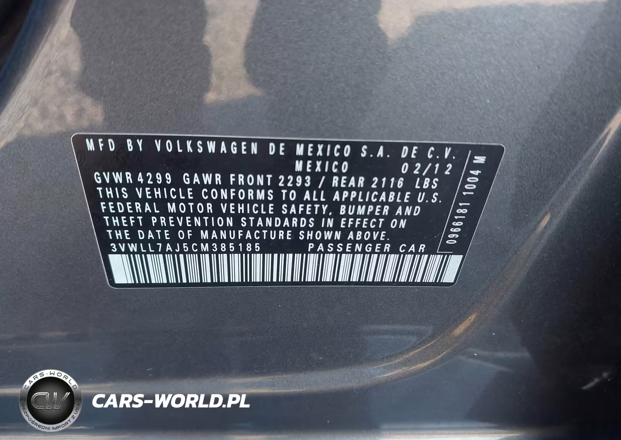 2012 Volkswagen Jetta 2.0L Tdi VIN:3VWLL7AJ5CM385185 - 9