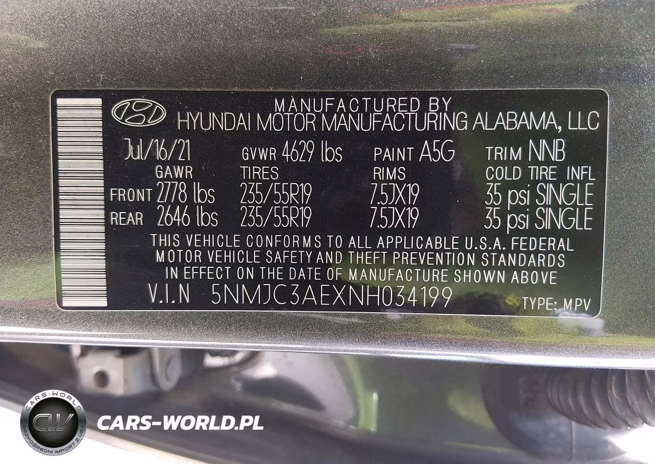 2022 Hyundai Tucson Sel VIN:5NMJC3AEXNH034199 - 9