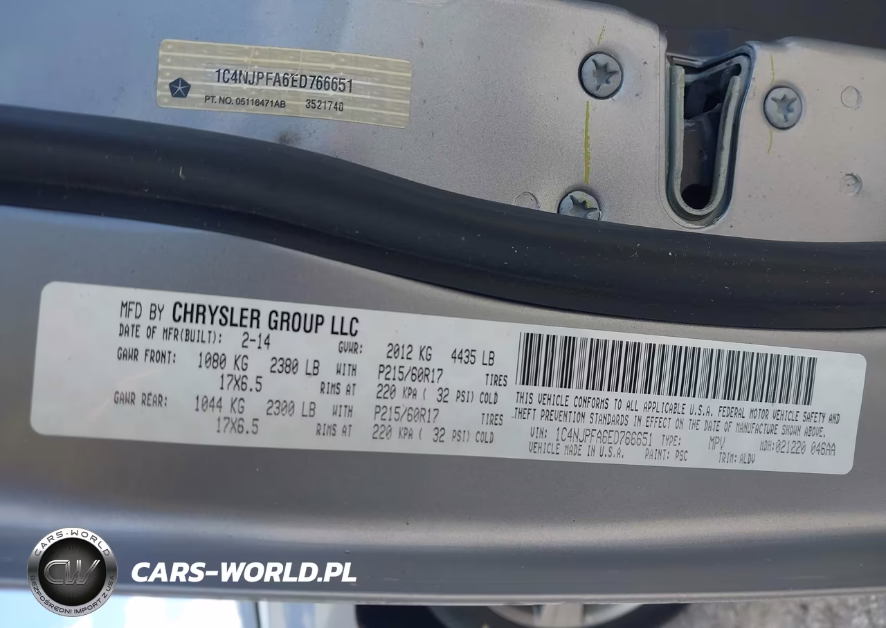2014 Jeep Patriot High Altitude VIN:1C4NJPFA6ED766651 - 9