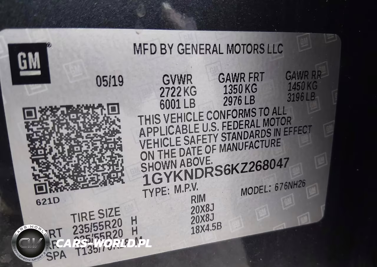 2019 Cadillac Xt5 Luxury VIN:1GYKNDRS6KZ268047 - 9