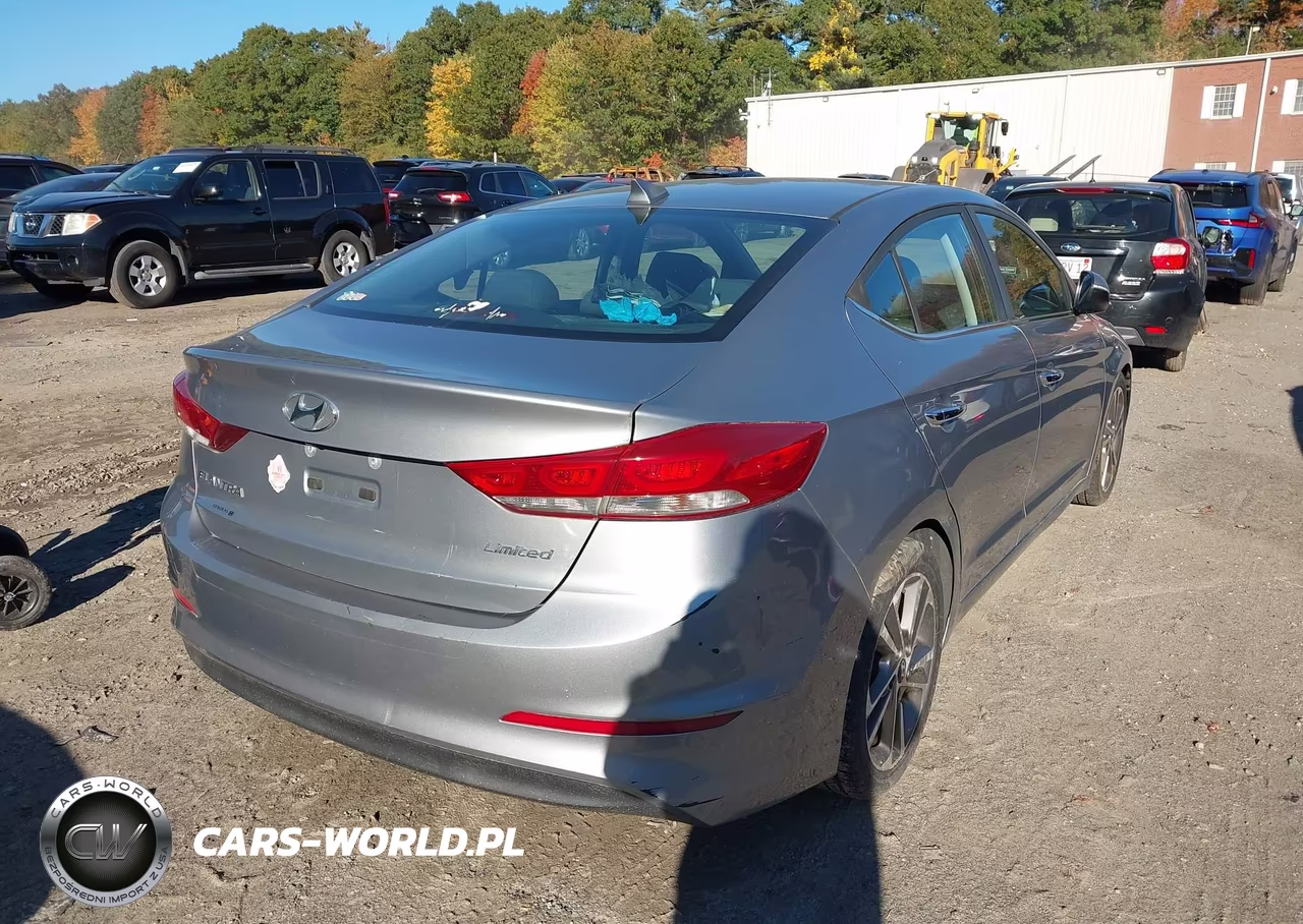 2017 Hyundai Elantra Limited VIN:5NPD84LF3HH120908 - 4