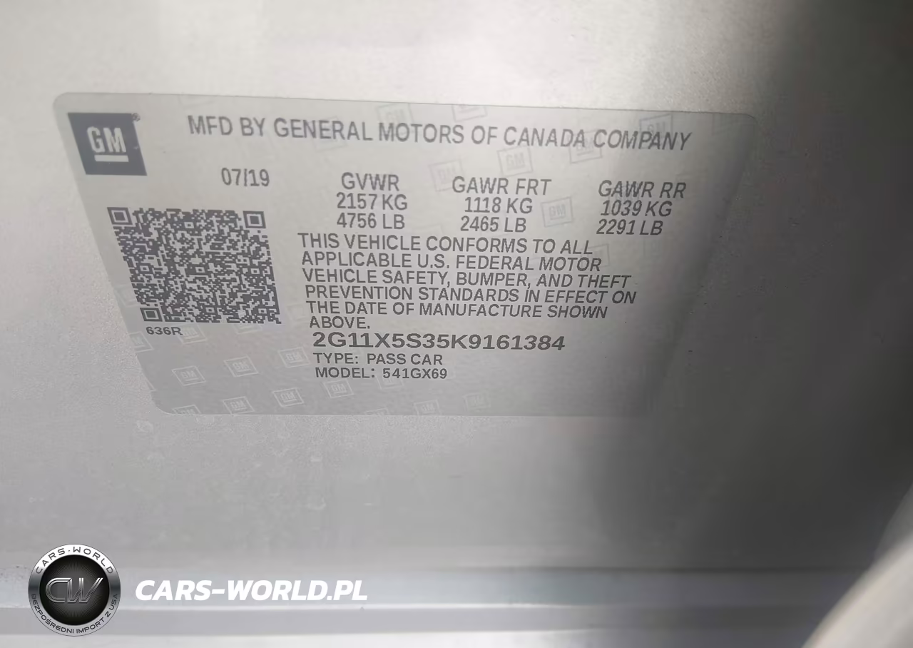 2019 Chevrolet Impala Ls VIN:2G11X5S35K9161384 - 9