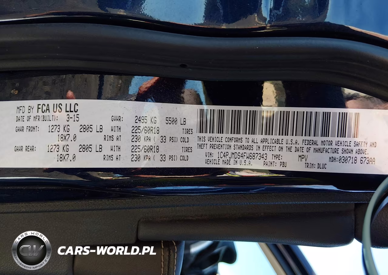 2015 Jeep Cherokee Limited VIN:1C4PJMDS4FW687343 - 9