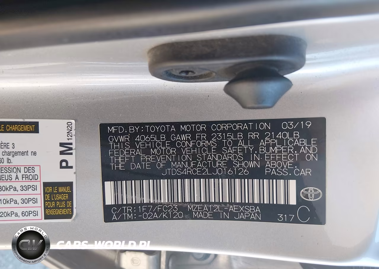 2020 Toyota Corolla Se VIN:JTDS4RCE2LJ016126 - 9