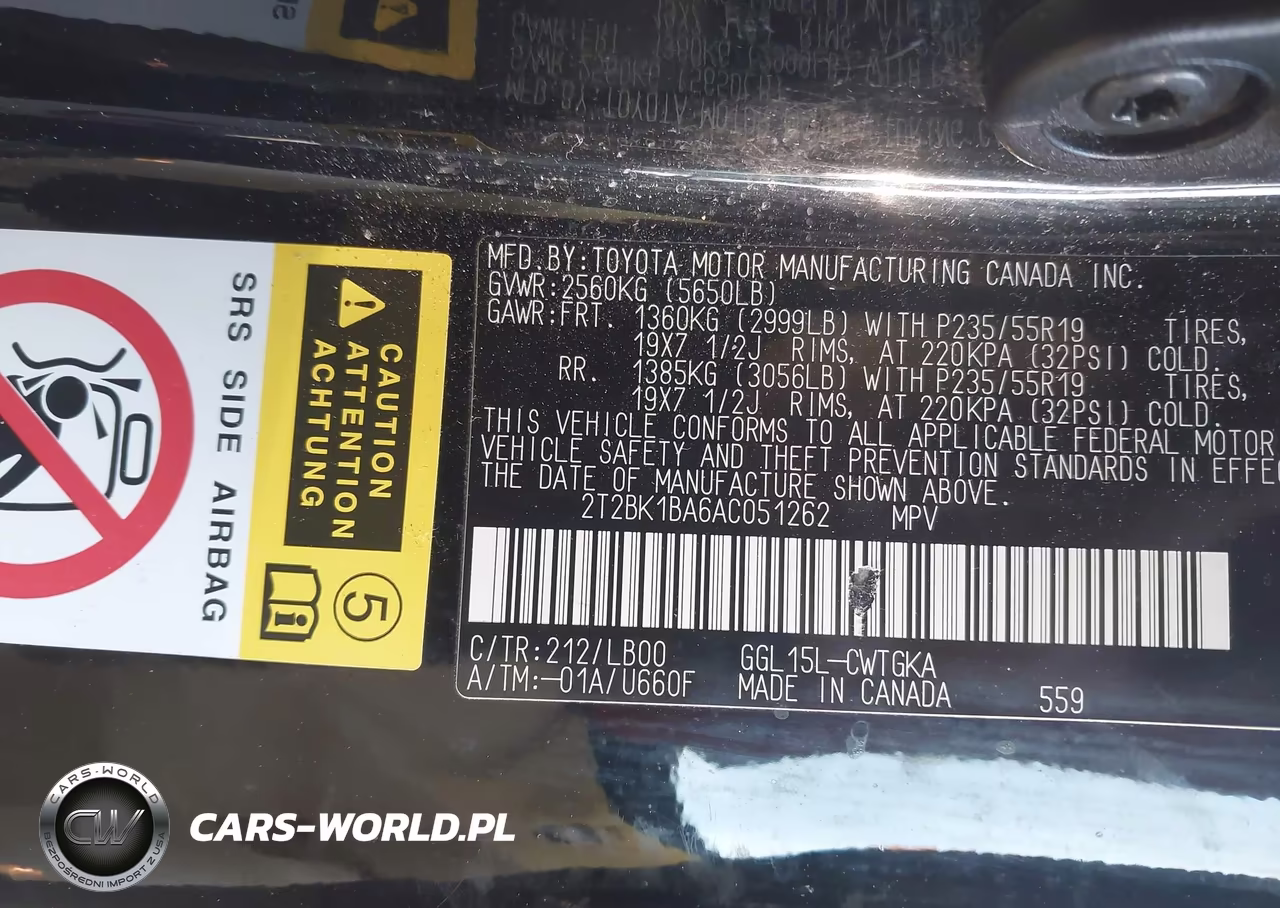 2010 Lexus Rx 350 VIN:2T2BK1BA6AC051262 - 9