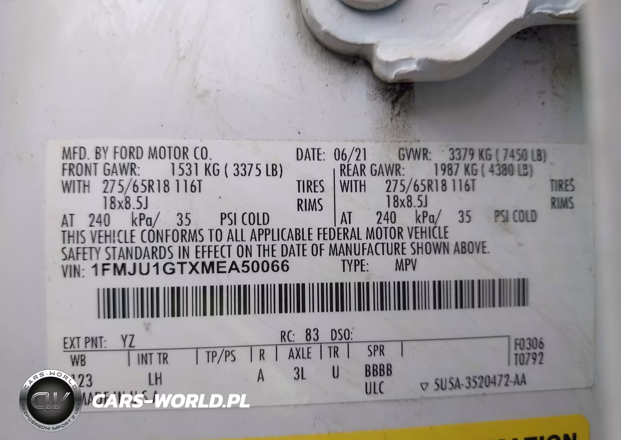 2021 Ford Expedition Xl VIN:1FMJU1GTXMEA50066 - 9