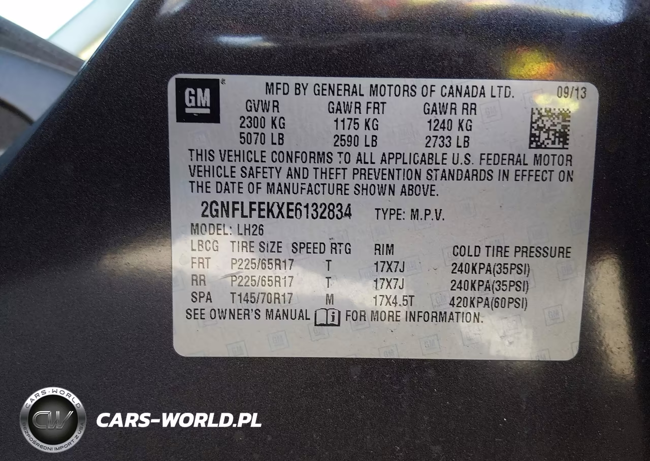 2014 Chevrolet Equinox 1Lt VIN:2GNFLFEKXE6132834 - 9
