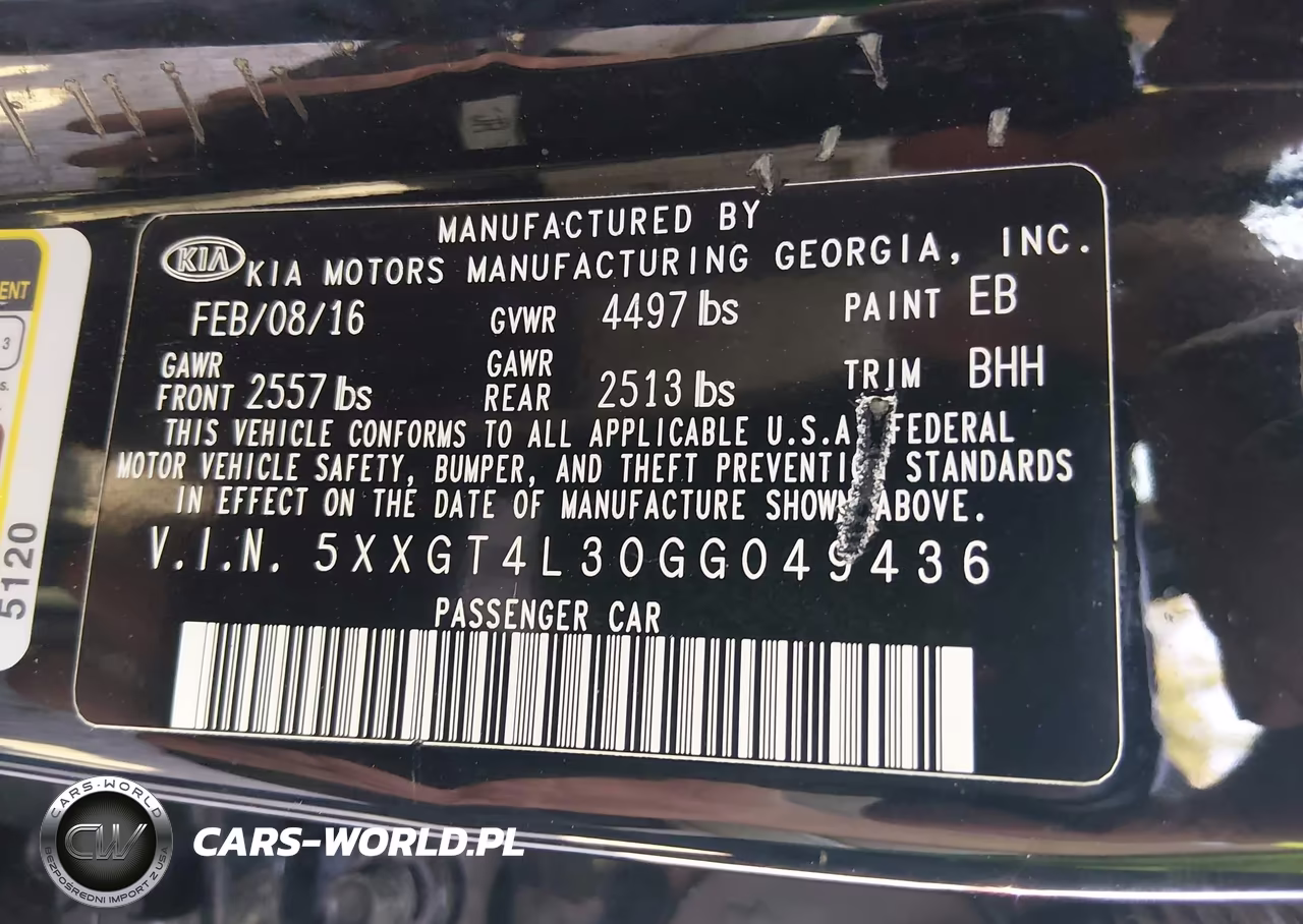 2016 Kia Optima Lx VIN:5XXGT4L30GG049436 - 9