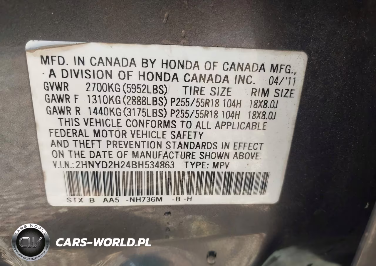 2011 Acura Mdx VIN:2HNYD2H24BH534863 - 9