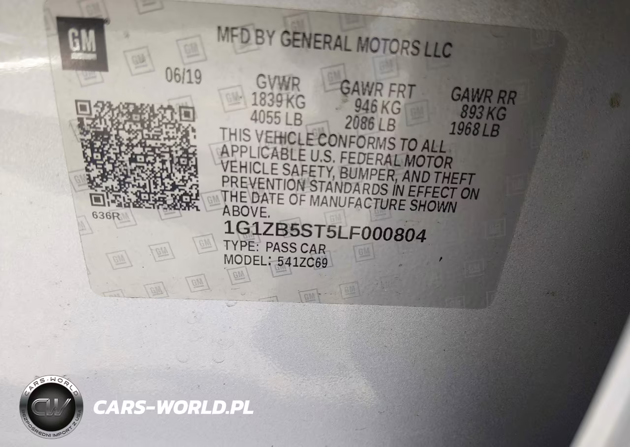 2020 Chevrolet Malibu Fwd Ls VIN:1G1ZB5ST5LF000804 - 9