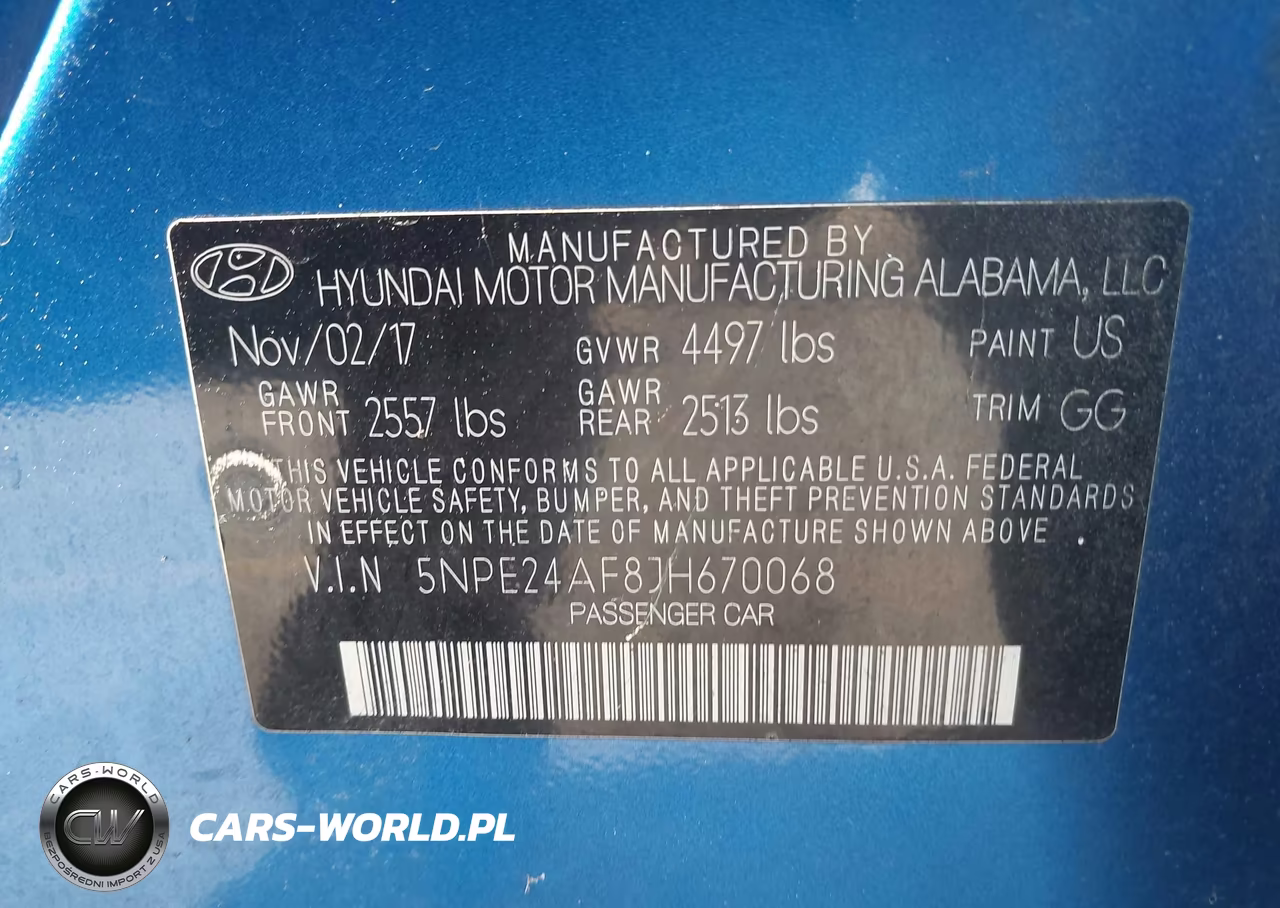 2018 Hyundai Sonata Se VIN:5NPE24AF8JH670068 - 9