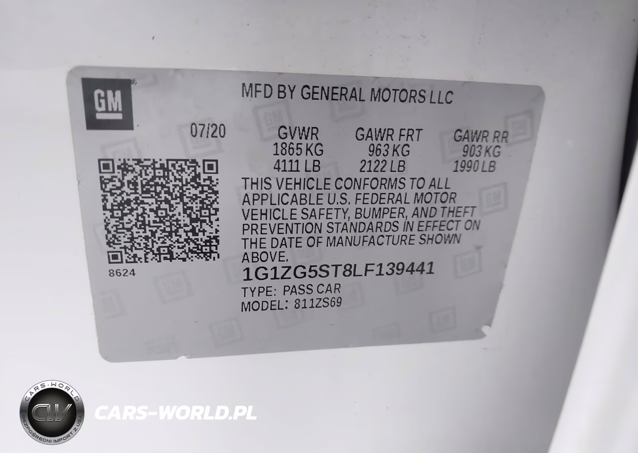2020 Chevrolet Malibu Fwd Rs VIN:1G1ZG5ST8LF139441 - 9