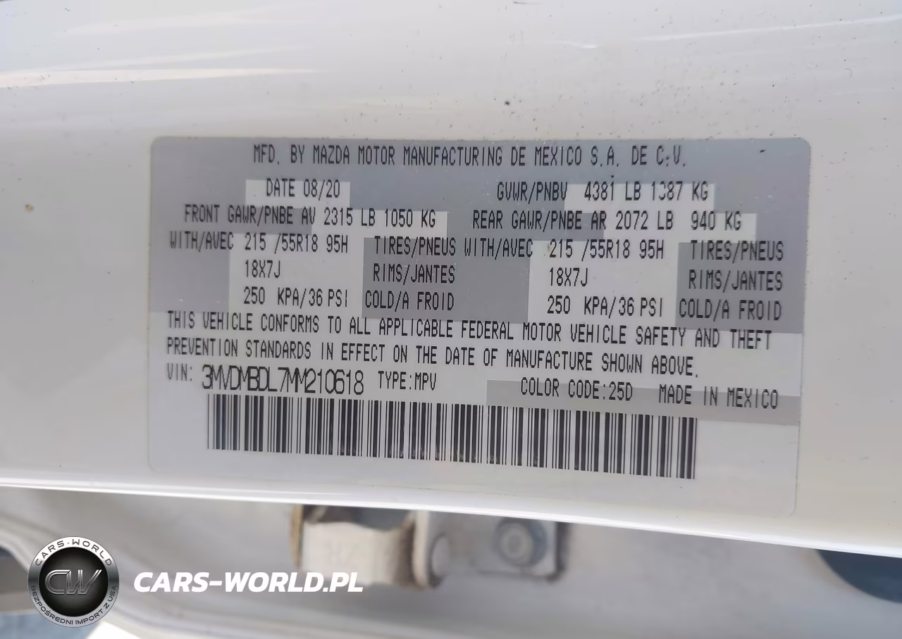 2021 Mazda Cx-30 Premium VIN:3MVDMBDL7MM210618 - 9
