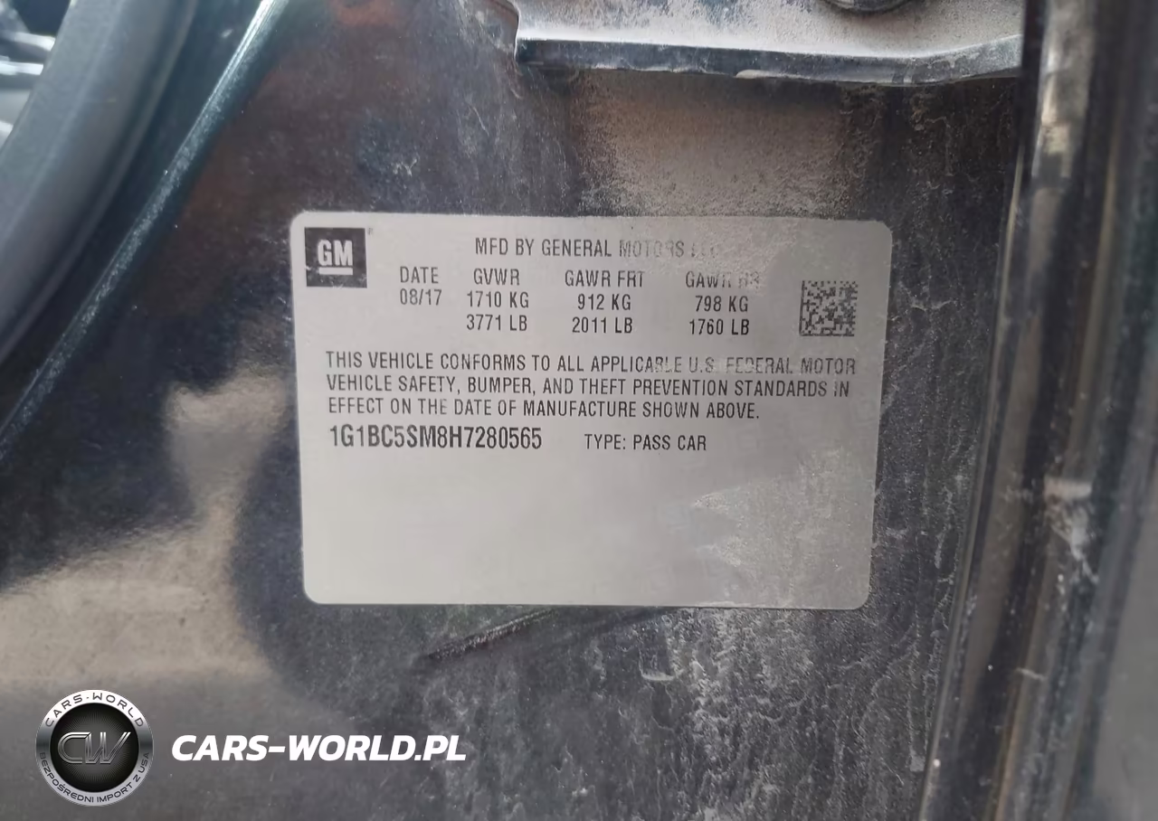 2017 Chevrolet Cruze Ls Auto VIN:1G1BC5SM8H7280565 - 9