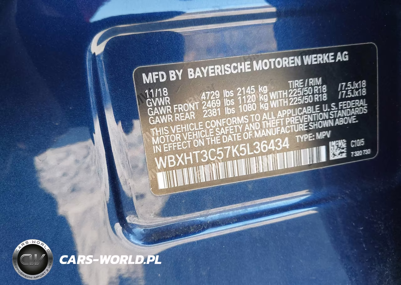 2019 BMW X1 xDrive28I VIN:WBXHT3C57K5L36434 - 9