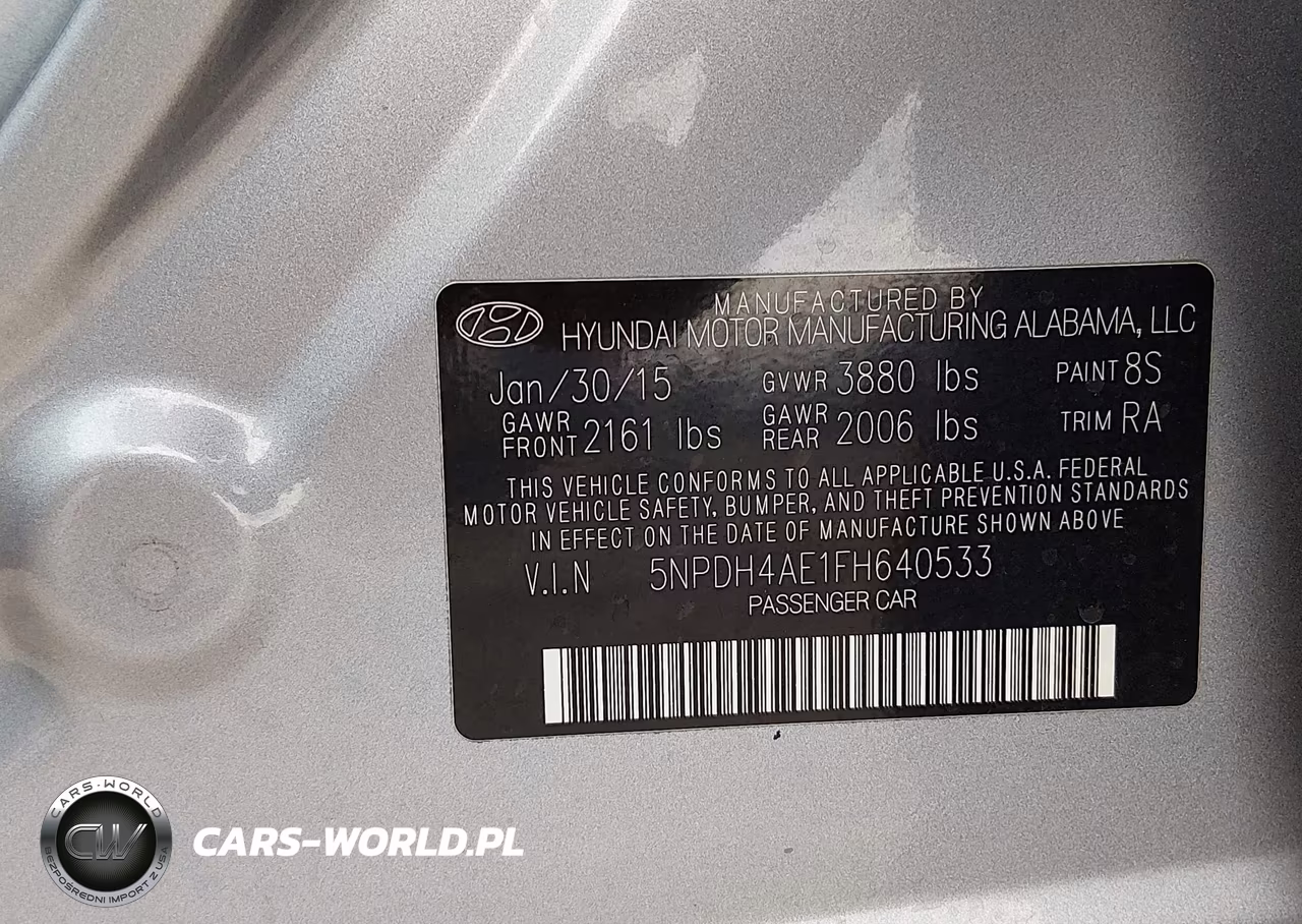 2015 Hyundai Elantra Se VIN:5NPDH4AE1FH640533 - 9