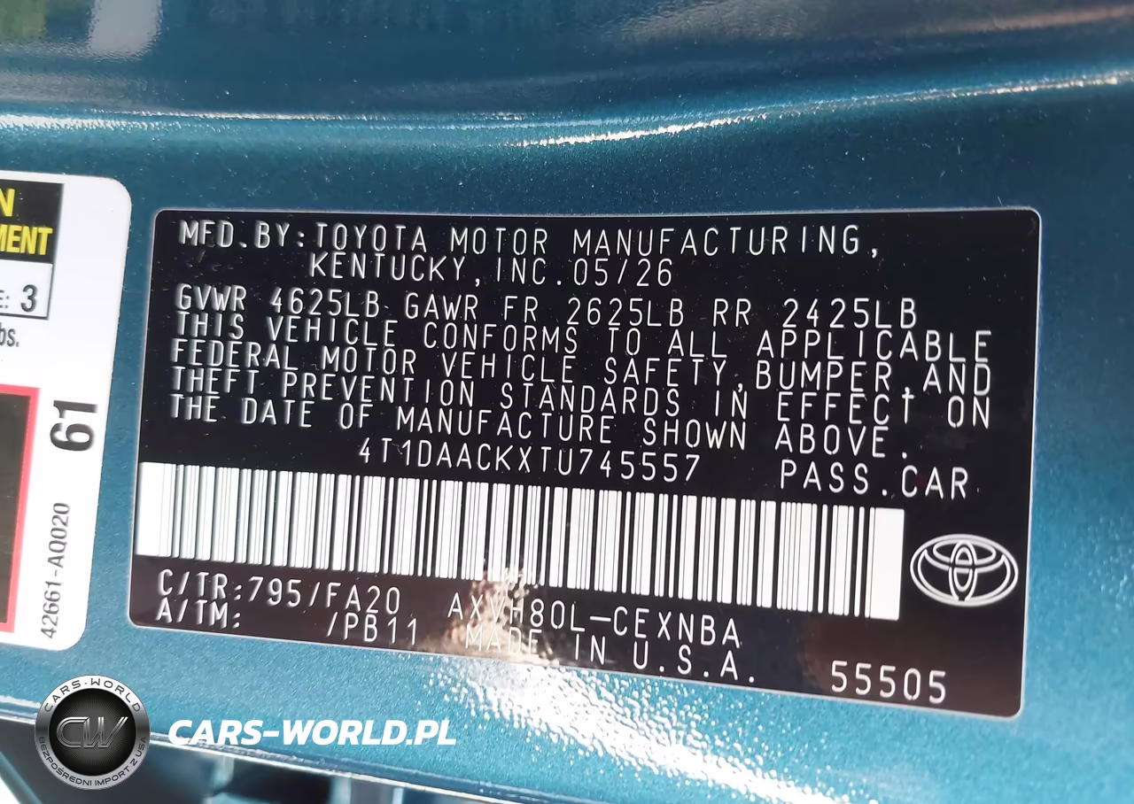 2026 Toyota Camry Le VIN:4T1DAACKXTU745557 - 9