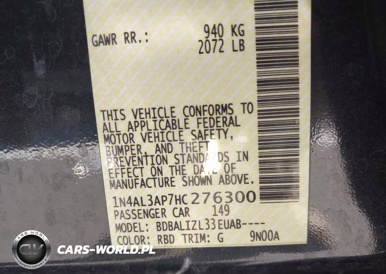 2017 Nissan Altima 2.5 Sv VIN:1N4AL3AP7HC276300 - 13