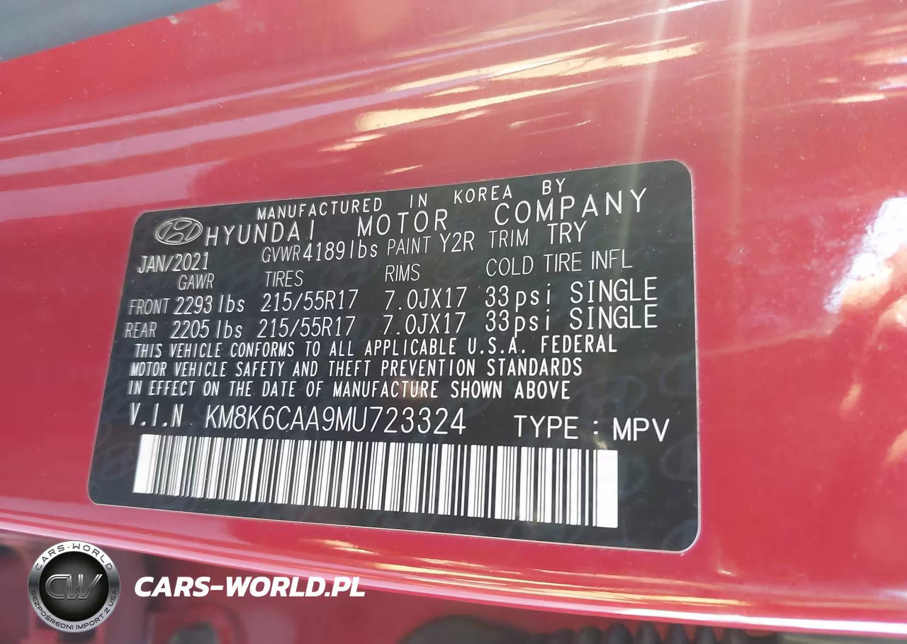 2021 Hyundai Kona Sel Plus VIN:KM8K6CAA9MU723324 - 9