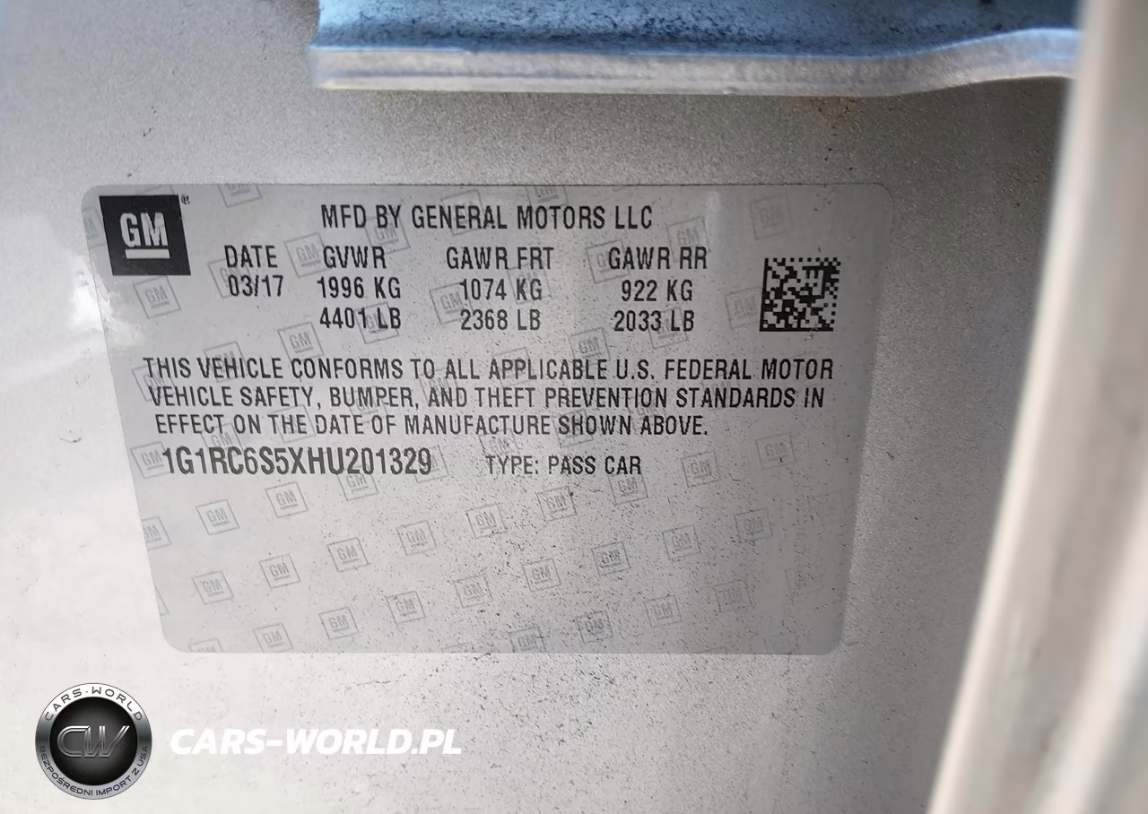 2017 Chevrolet Volt Lt VIN:1G1RC6S5XHU201329 - 9