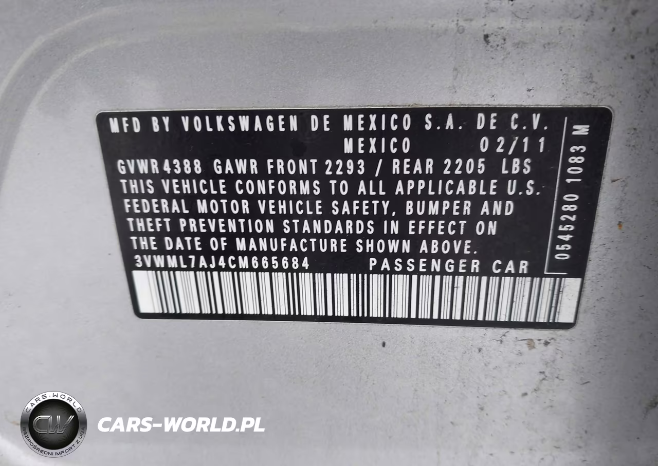 2012 Volkswagen Jetta Sportwagen 2.0L Tdi VIN:3VWML7AJ4CM665684 - 9