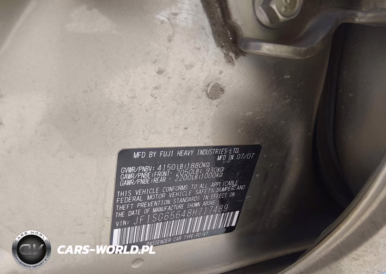 2008 Subaru Forester 2.5X VIN:JF1SG65648H717489 - 9