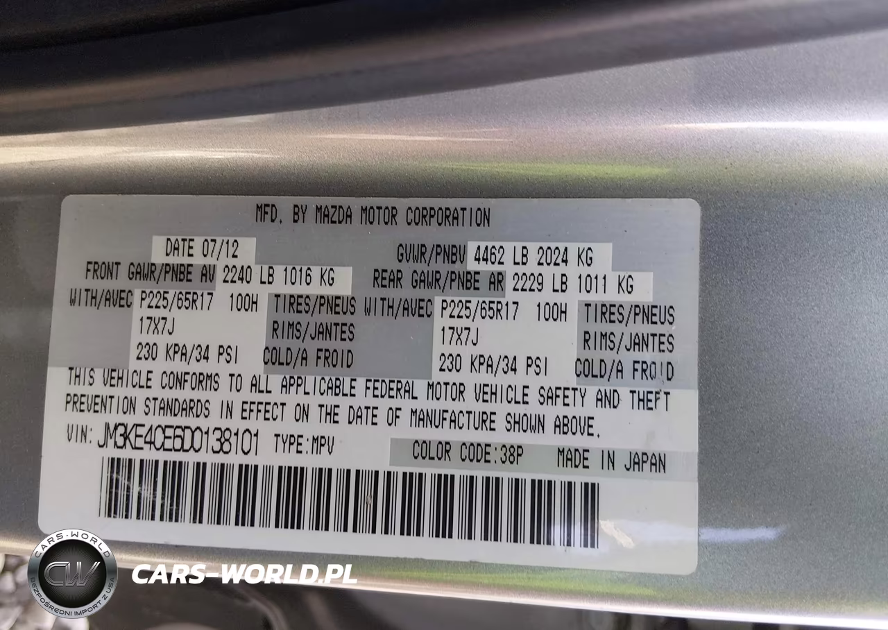 2013 Mazda Cx-5 Touring VIN:JM3KE4CE6D0138101 - 9