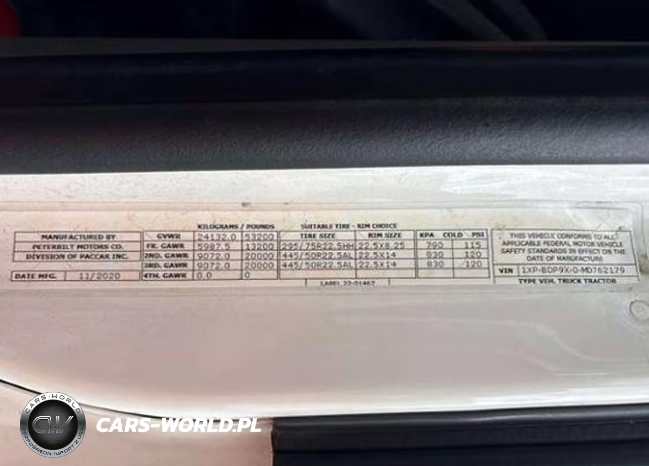 2021 Peterbilt 579 VIN:1XPBDP9X0MD762179 - 8