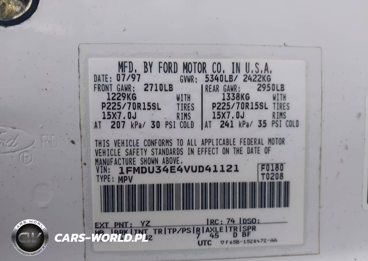 1997 Ford Explorer Eddie Bauer-Limited-Xl-Xlt VIN:1FMDU34E4VUD41121 - 9
