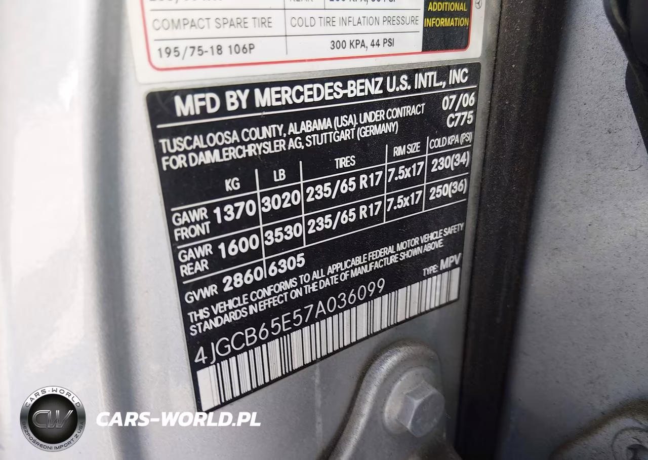 2007 Mercedes-Benz R 350 4Matic VIN:4JGCB65E57A036099 - 9