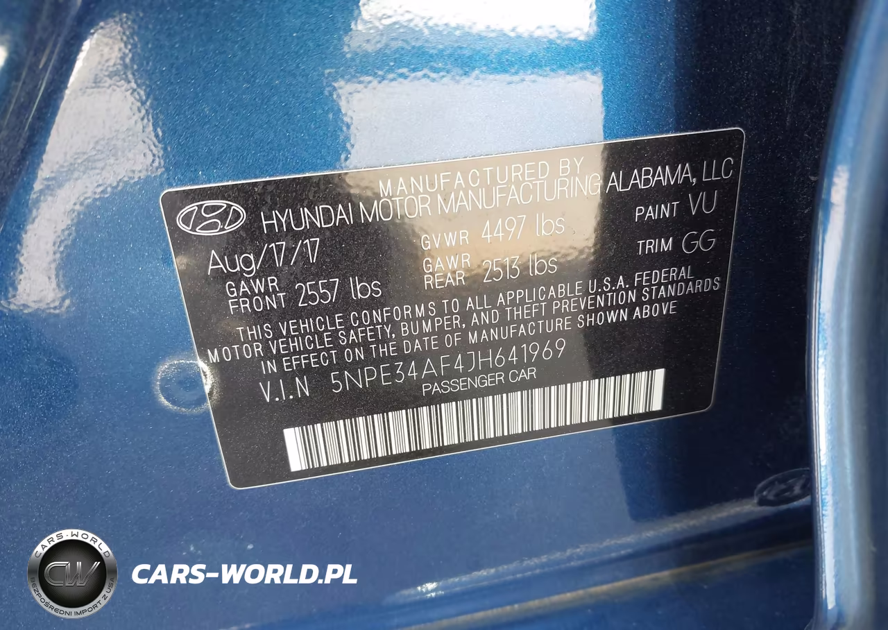 2018 Hyundai Sonata Sel VIN:5NPE34AF4JH641969 - 9
