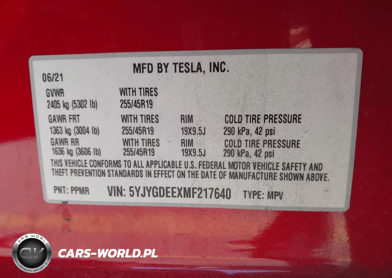 2021 Tesla Model Y Long Range Dual Motor All-Wheel Drive VIN:5YJYGDEEXMF217640 - 8