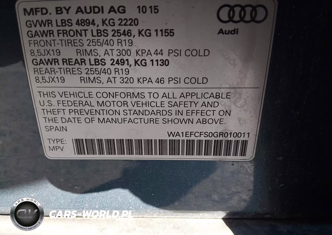 2016 Audi Q3 Premium Plus VIN:WA1EFCFS0GR010011 - 9