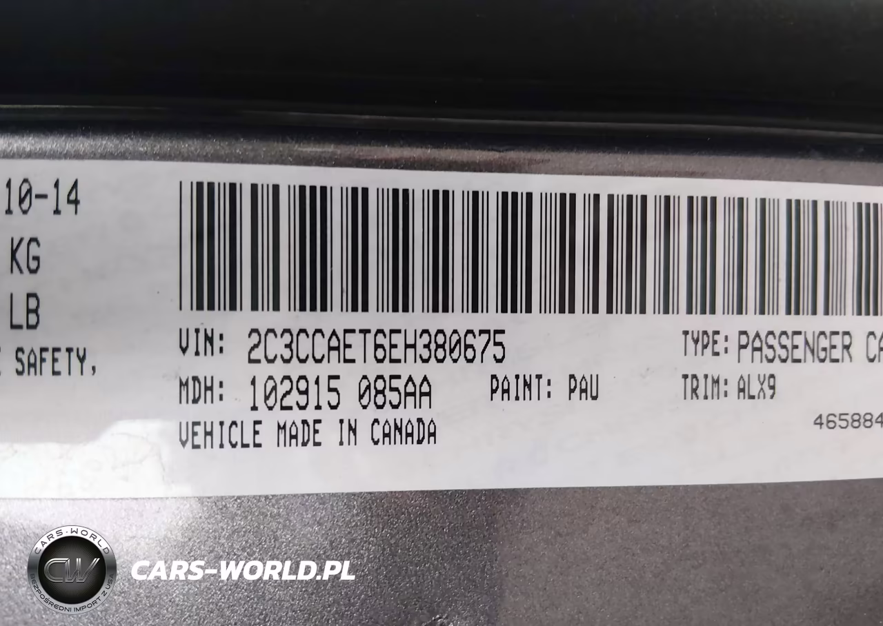 2014 Chrysler 300C VIN:2C3CCAET6EH380675 - 9